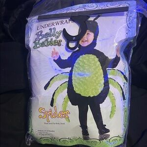 Belly Babies Spider Costume - Black and Green